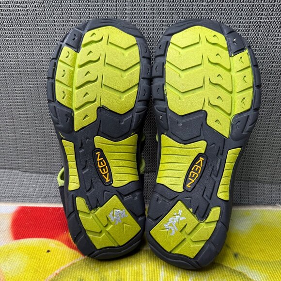 Keen Shoes Size 6 Youth Sandals Newport H2 Black Green Summer Water Beach - Picture 7 of 8